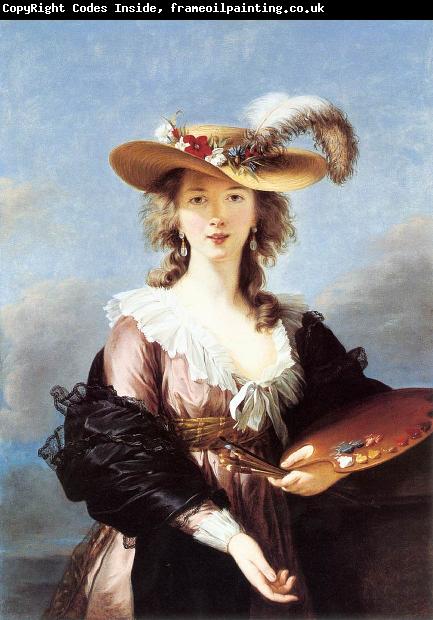 VIGEE-LEBRUN, Elisabeth Self-Portrait in a Straw Hat r